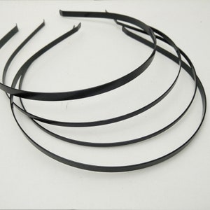 Blank Headbands 20pcs Wholesale DIY Black Metal Hairbands Hair Headbands DIY Accessory Hair Hoops For jewelry Girls hair hoop hair band