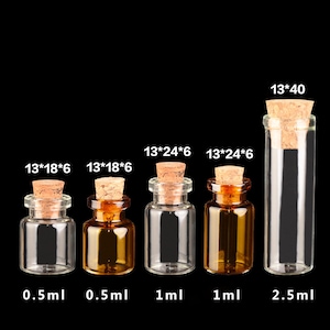 Glass Bottles 10PCS Empty Glass Vials Glass Bottles Mini Glass Bottles Glass Vials With Cork Tiny Bottle Small Glass Jar Small Cork