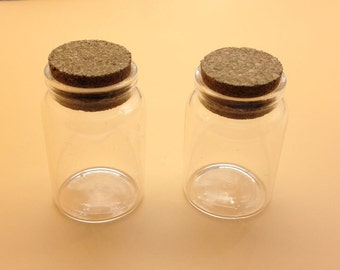 Glass Bottles 4pcs 80ml Empty Glass Vials Glass Bottles Mini Glass Bottles Glass Vials With Cork Tiny Bottle Small Glass Jar Small Cork DIY