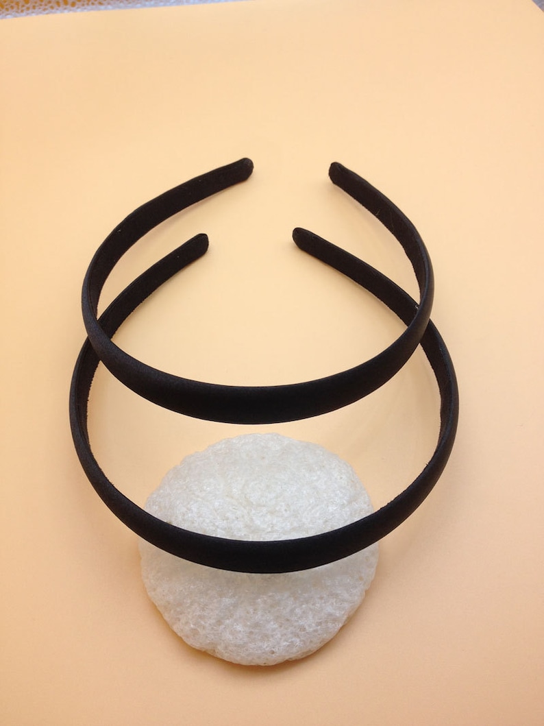 SELL 10pcs 15mm Wide Black Satin Headbands Hair Crafts Blanks Etsy