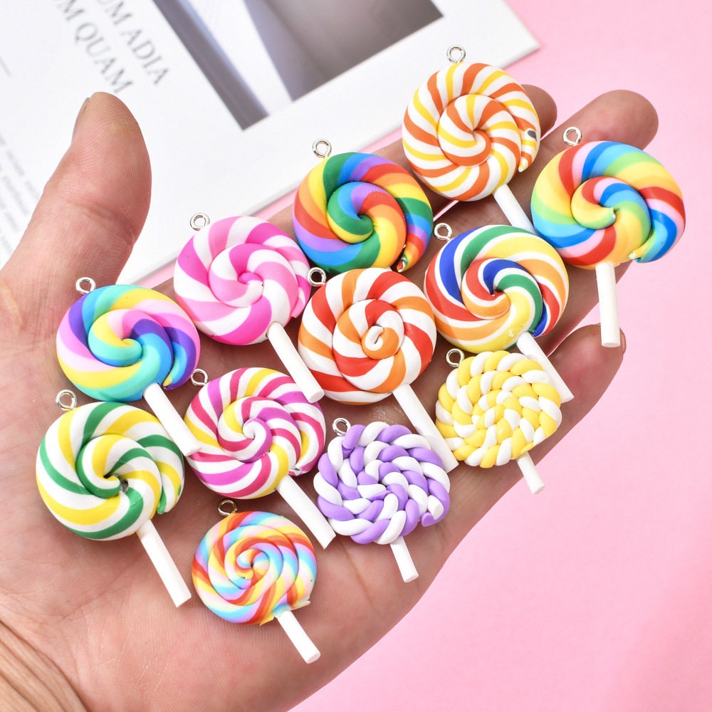 Cute Lollipop Charms Pendants for handmade decoration Etsy