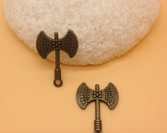 Axe Pendants Charms Arms Charm 50pcs 16x22mm Antique Bronze