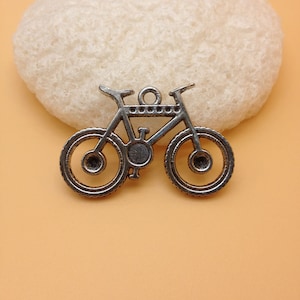 10pcs 23x35mm Bicycle Charms Pendants Antique Silver&Antique Bronze Bicycle