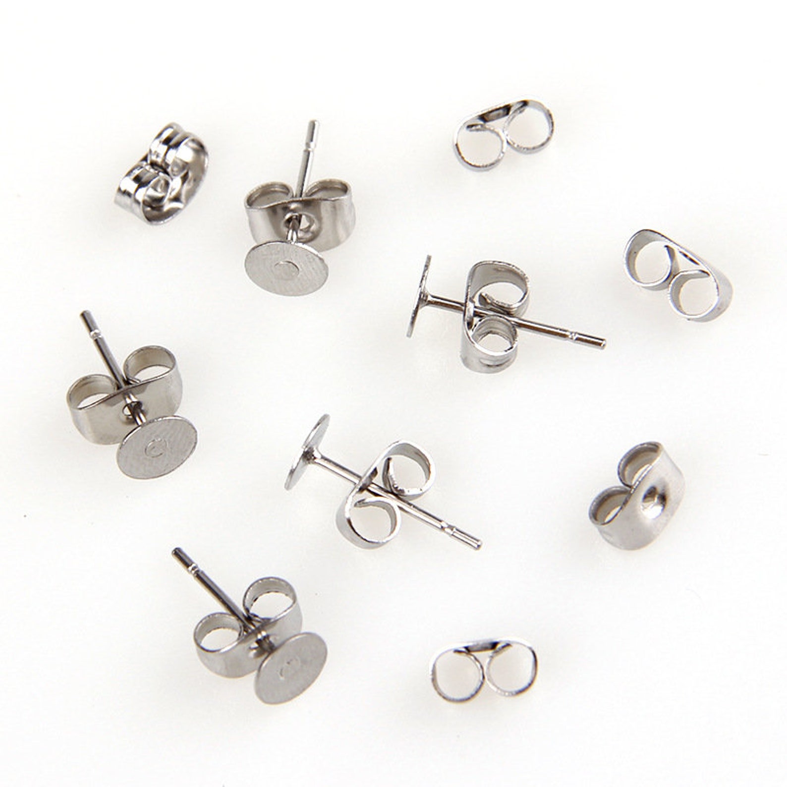 Stainless Steel Earring 100PCS Nickel Free Stainless Steel Etsy