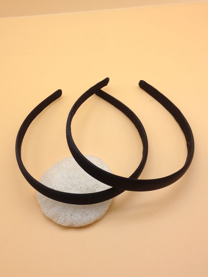 SELL 10pcs 15mm Wide Black Satin Headbands Hair Crafts Blanks Etsy