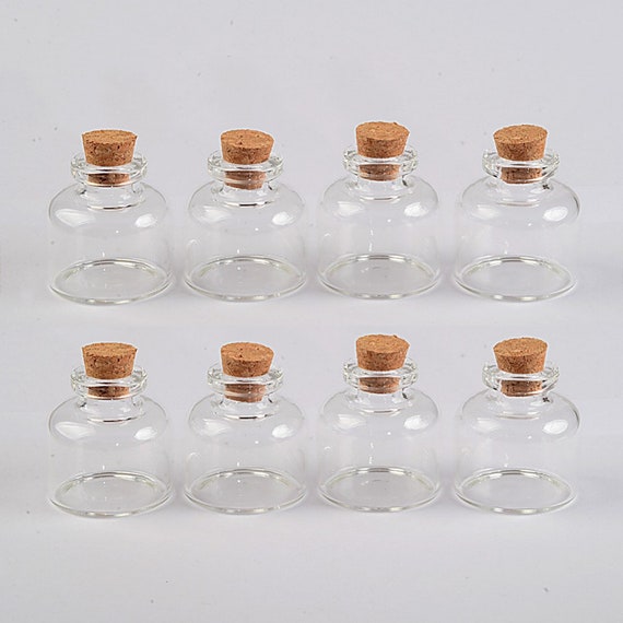 20ml 37x40x12.5 mm 5 STÜCKSüße Glasflasche mit Korken Leere Transparente kleine Flaschen großhandel Klare Glasfläschchen Gut Verpackung
