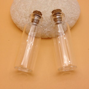 Glass Bottles 40PCS Empty Glass Vials Glass Bottles Mini Glass Bottles Glass Vials With Cork Tiny Bottle Small Glass Jar Small Cork DIY