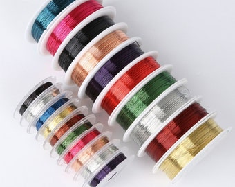 Multiple Colour Fine Copper Wire-03mm,0.4mm A Roll(20 Meters)