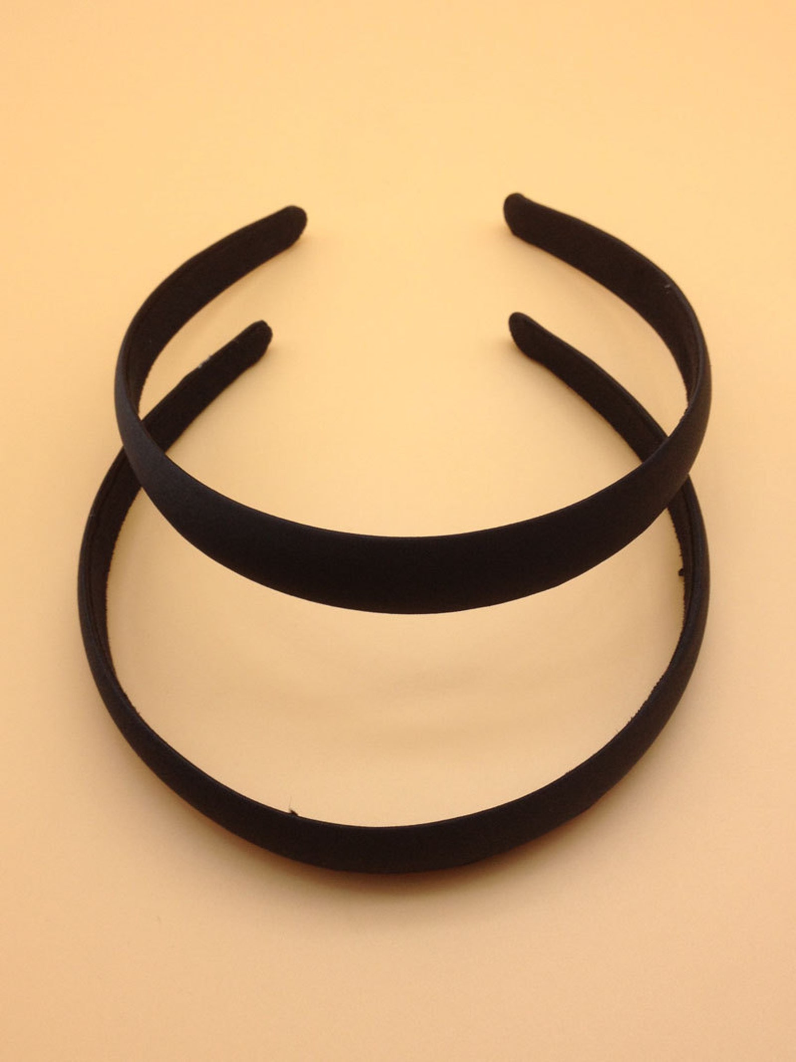 Satin Headbands Hair Crafts Blanks 40pcs 20mm Wide Black Etsy