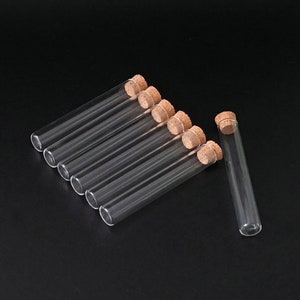 10pcs 4ml Transparent Mini Empty Glass Bottles With Cork Wishing Message Vials Jars Container Gift Accessories--10x75mm