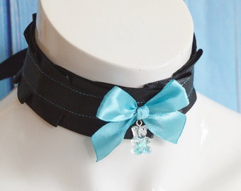 Premade Kittenplay day collar - Soldurol - ddlg mdlg cgl - kitten petplay adult pet choker daddy kink necklace - Handmade by Nekollars
