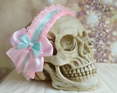 Made to Order - Lolita headband - Ballerina - sweet fairy kei lace headdress head dress cute pastel kawaii hair accessory hairbow headpiece