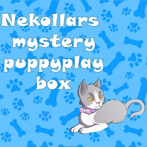 Nekollars Mystery Puppyspielbox - Welpen Hund Spiel Haustier Weltraum Überraschungspaket mit Schnallenhalsband