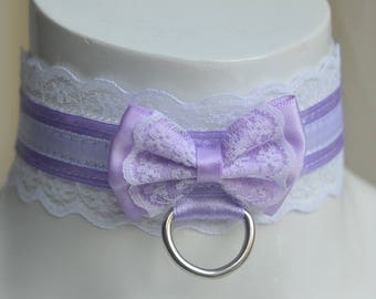 Girlyblue Made to Order Kitten play collar daddy kink ddlg cgl princess fairy kei kawaii cute lolita pet pastel choker neko costume