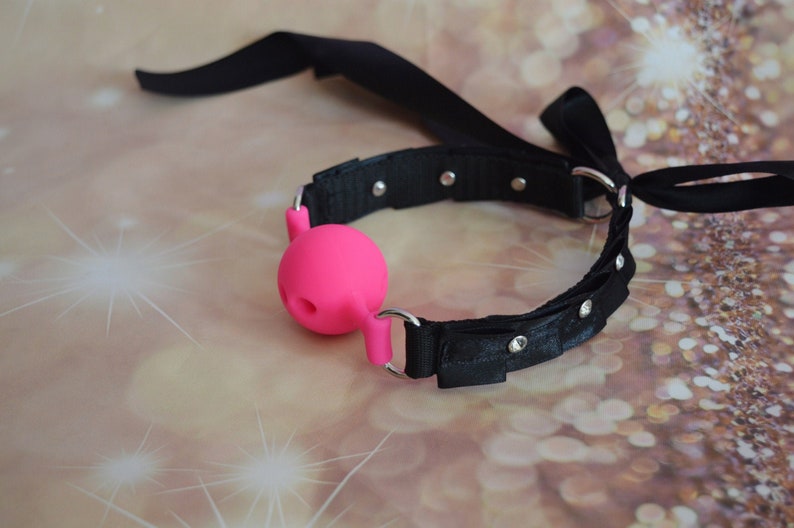 Made to Order BDSM Accessories - Ball Gag from Silicone - for BDSM kitten play collar ddlg kink collars play kittenplay petplay by Nekollars 