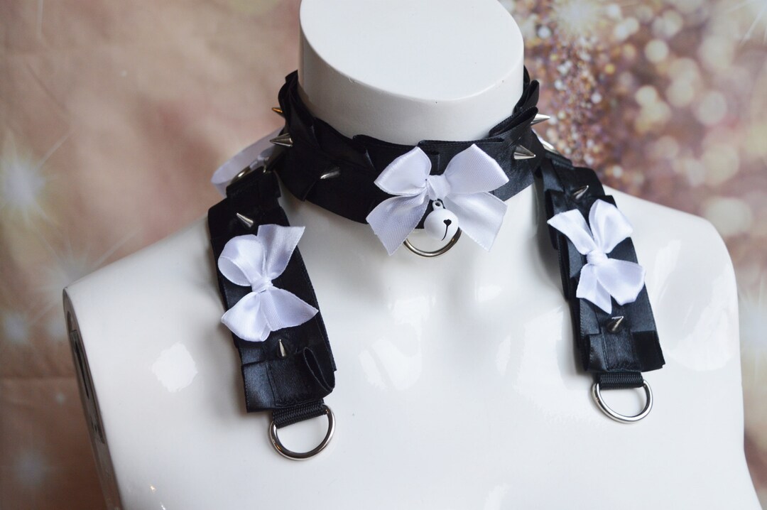 Made to Order Spiked Kitten Play Collar and Cuffs Set Etsy