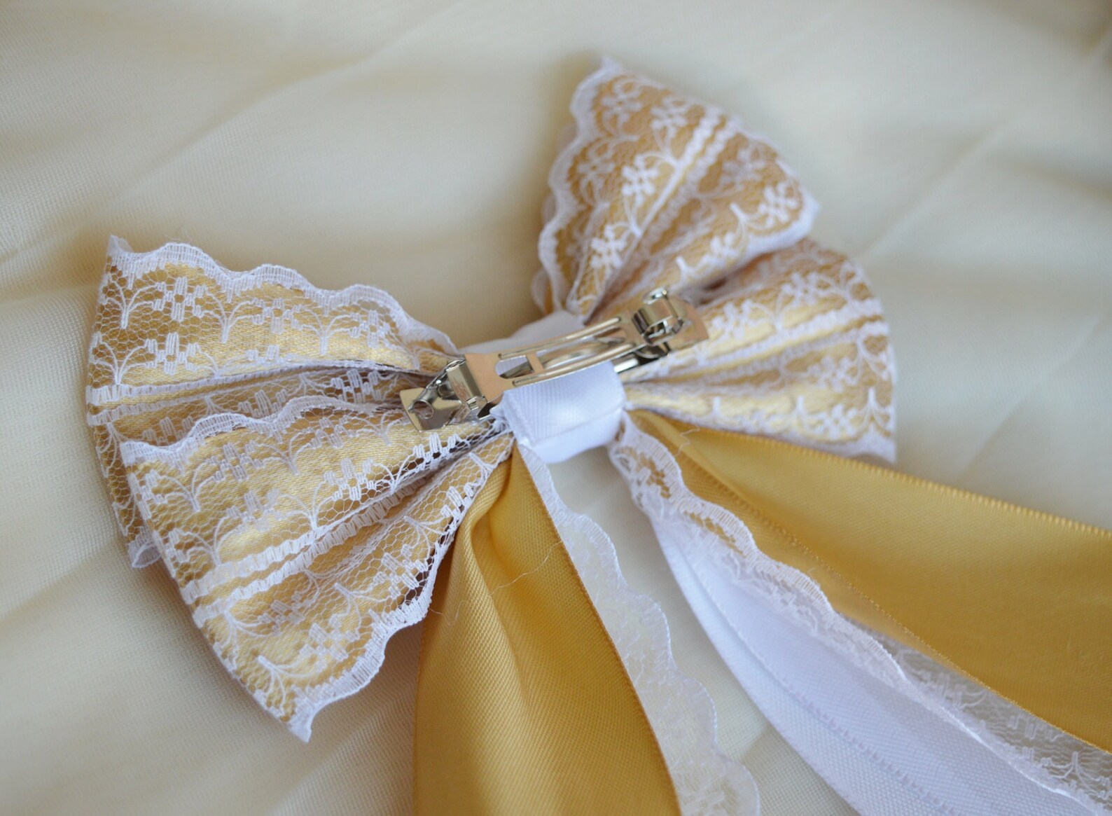 Made to Order Lolita Hair Bow Golden Cute Colourful Bow - Etsy