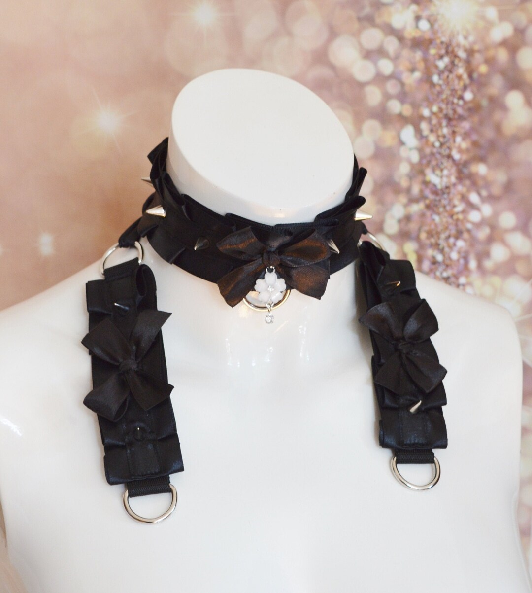 Made to Order Spiked Kitten Play Collar and Cuffs Set Etsy