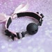 Made to Order - BDSM Accessories - Ball Gag from Silicone - 4 BDSM kitten play collar ddlg kink collars play kittenplay petplay by Nekollars 
