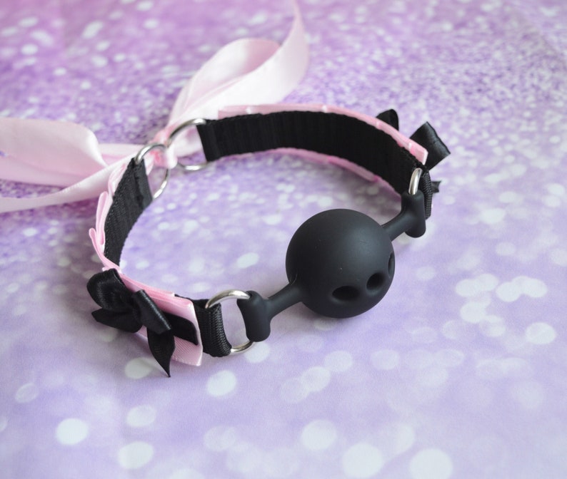 Made to Order - BDSM Accessories - Ball Gag from Silicone - 4 BDSM kitten play collar ddlg kink collars play kittenplay petplay by Nekollars 