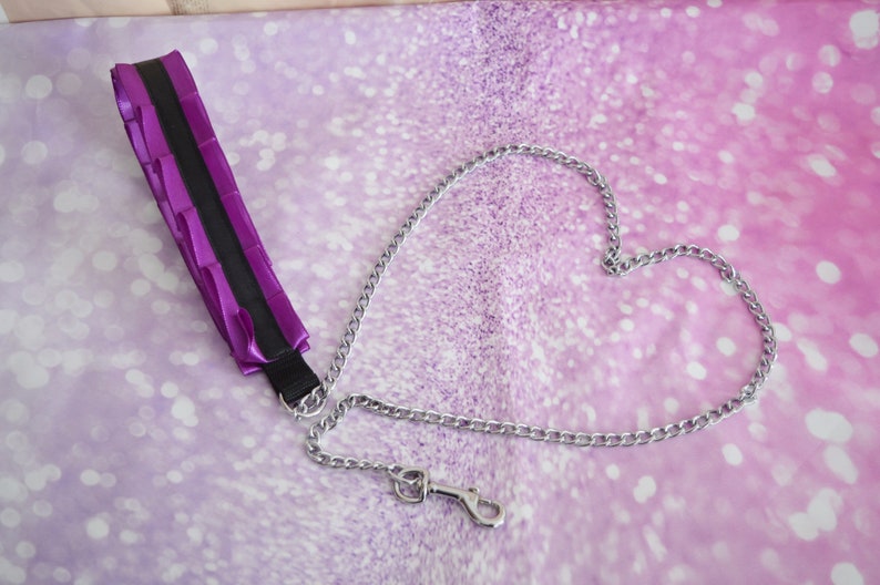 bdsm proof leash nekollars ddlg daddy kink princess kitten play gear by Nekollars Kittenplay leash Made to Order usable for dogs too
