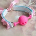 Made to Order - BDSM Accessories - Ball Gag from Silicone - for BDSM kitten play collar ddlg kink collars play kittenplay petplay Nekollars 