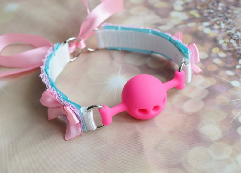 Made to Order - BDSM Accessories - Ball Gag from Silicone - for BDSM kitten play collar ddlg kink collars play kittenplay petplay Nekollars 