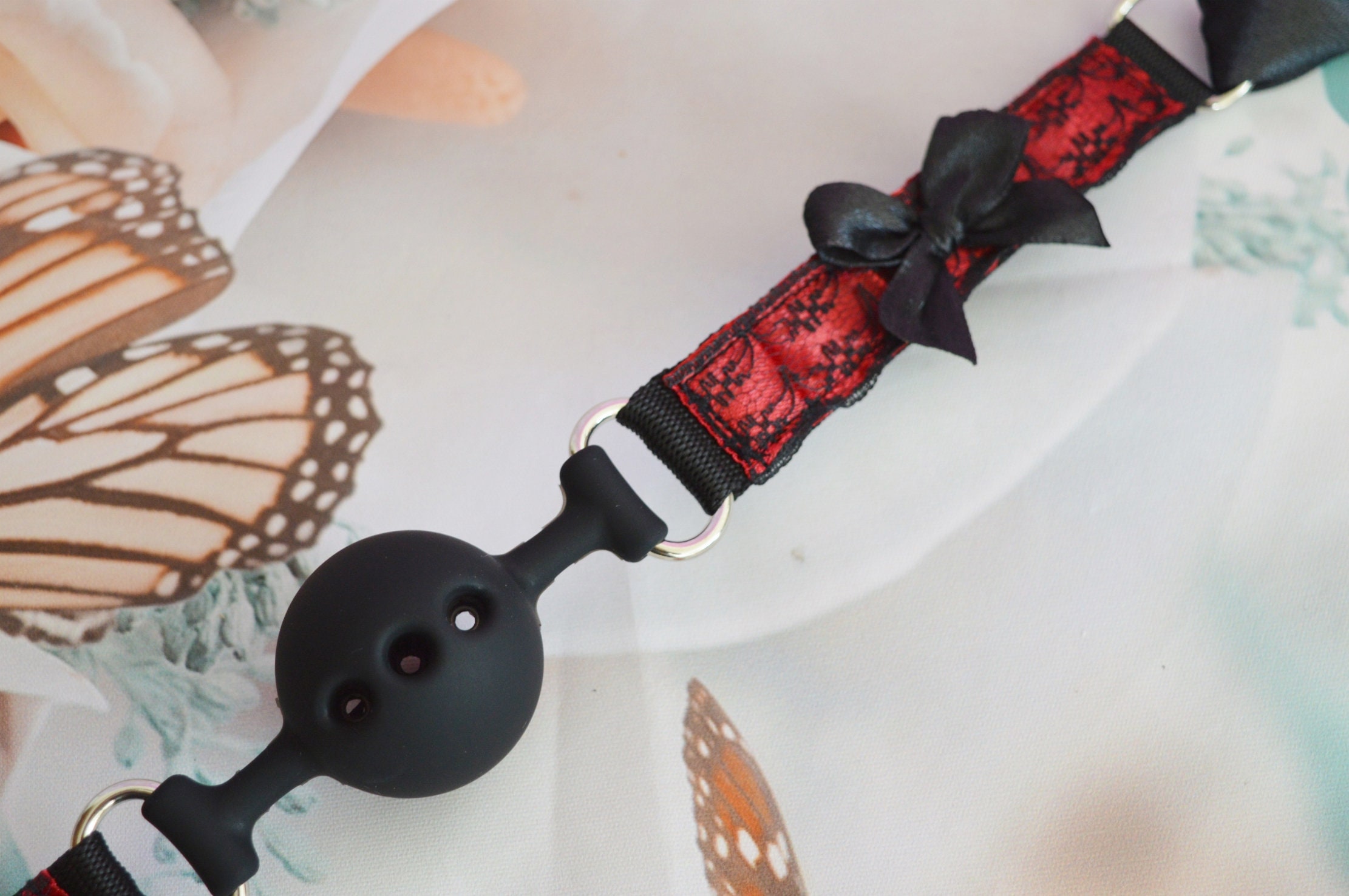Mto BDSM Accessories Goth Ball Gag From Silicone for - Etsy
