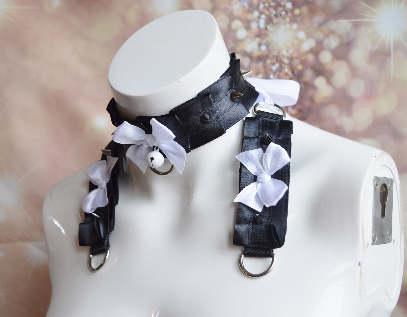 Made to Order Spiked Kitten Play Collar and Cuffs Set Etsy