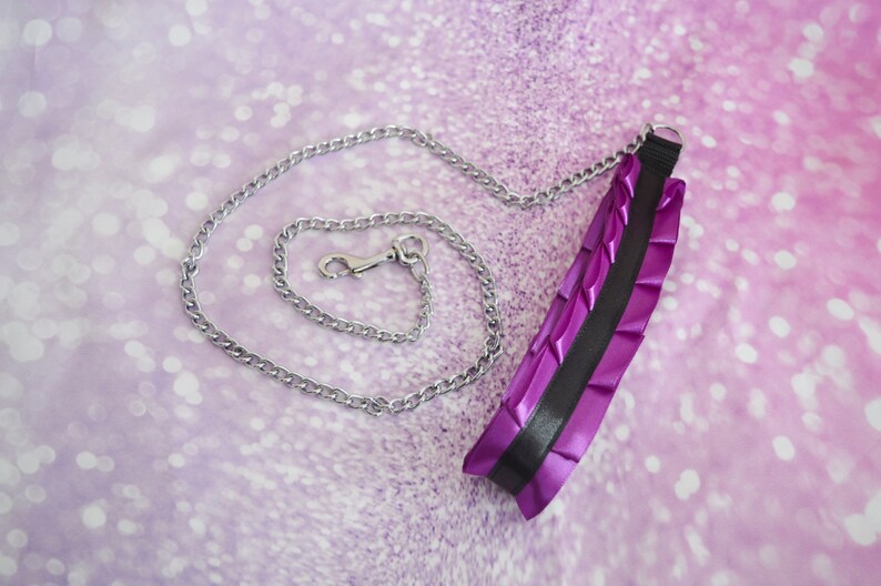 bdsm proof leash nekollars ddlg daddy kink princess kitten play gear by Nekollars Kittenplay leash Made to Order usable for dogs too