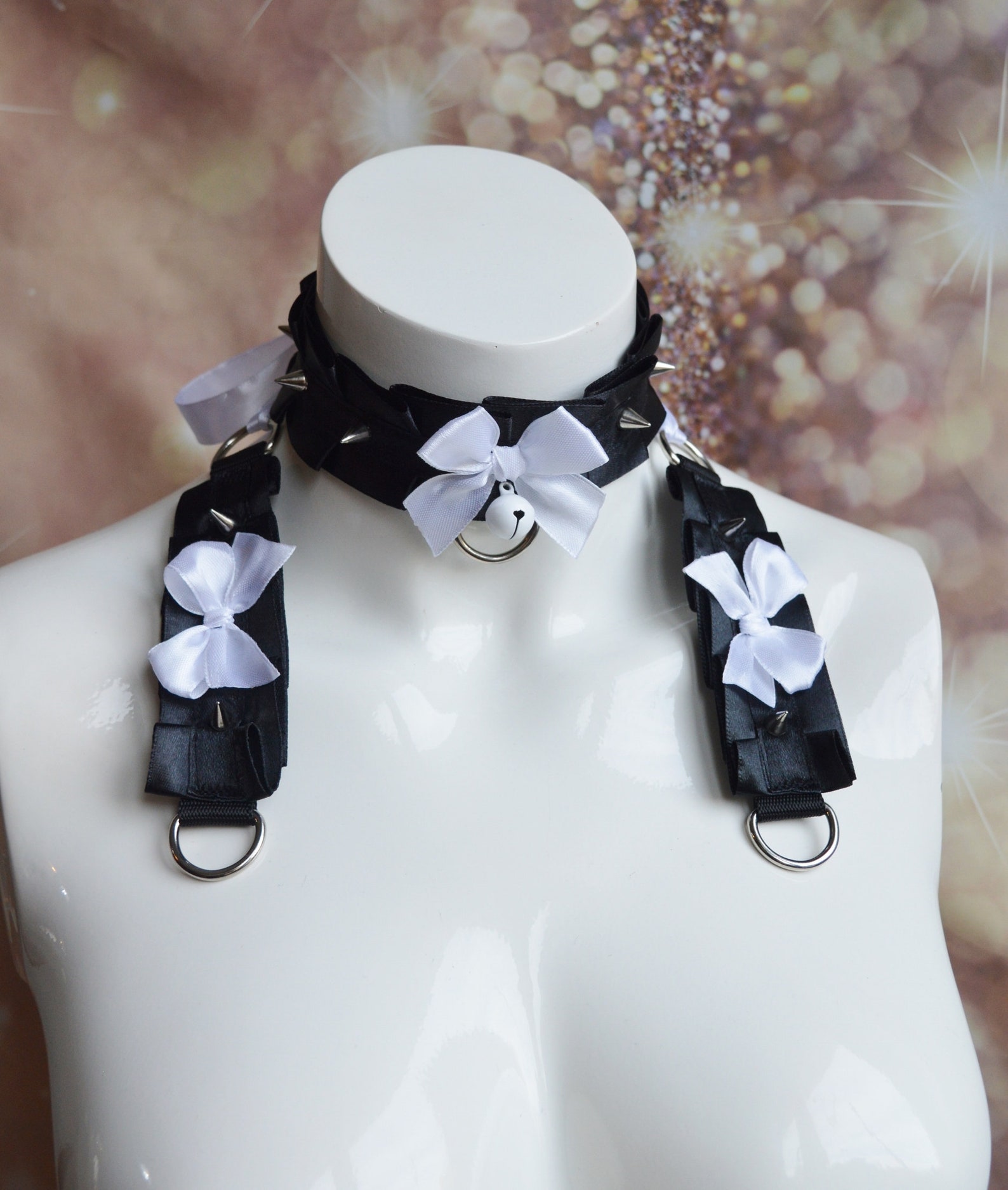 Made to Order Spiked Kitten Play Collar and Cuffs Set Etsy