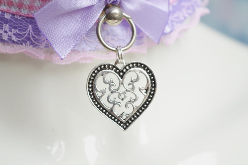 cute collar necklace pastel harajuku fairy kei girly accessories for cosplay pink purple MtO Lolita kawaii choker Country princess