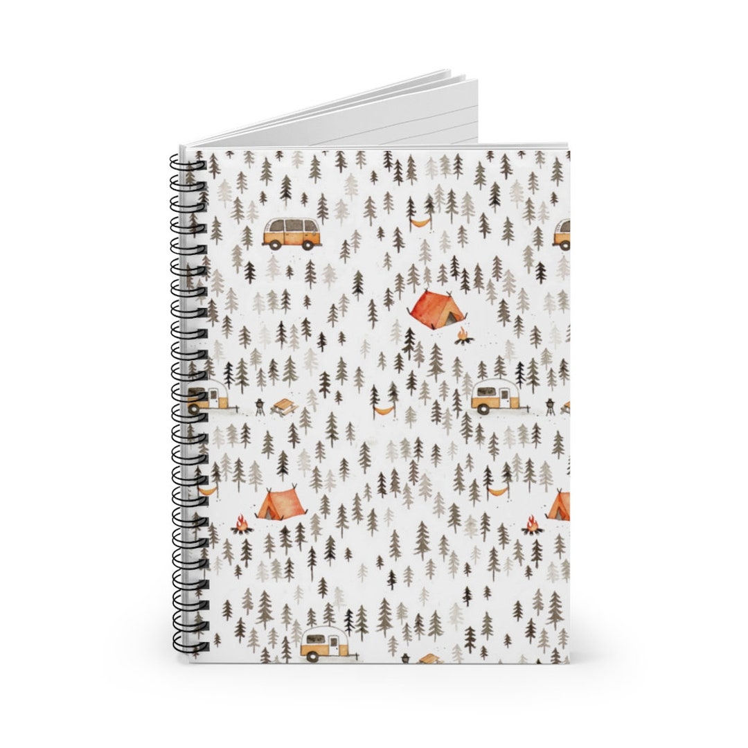 Camping Spiral Notebook - Ruled Line - Etsy Canada
