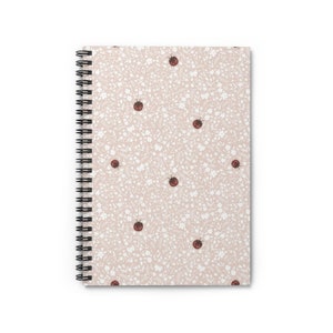 Lady Bug 6x8 Spiral Notebook - Ruled Line