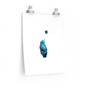 Galaxy Bear, Premium Matte vertical posters