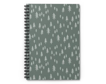 Pine tree 6x8 Spiral Notebook - Ruled Line