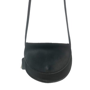 Small Vintage Coach Bag Black Leather Coach Casey 1990s Coach Crossbody Coach Purse Coach Handbag Designer Purse Black Leather Designer Bag