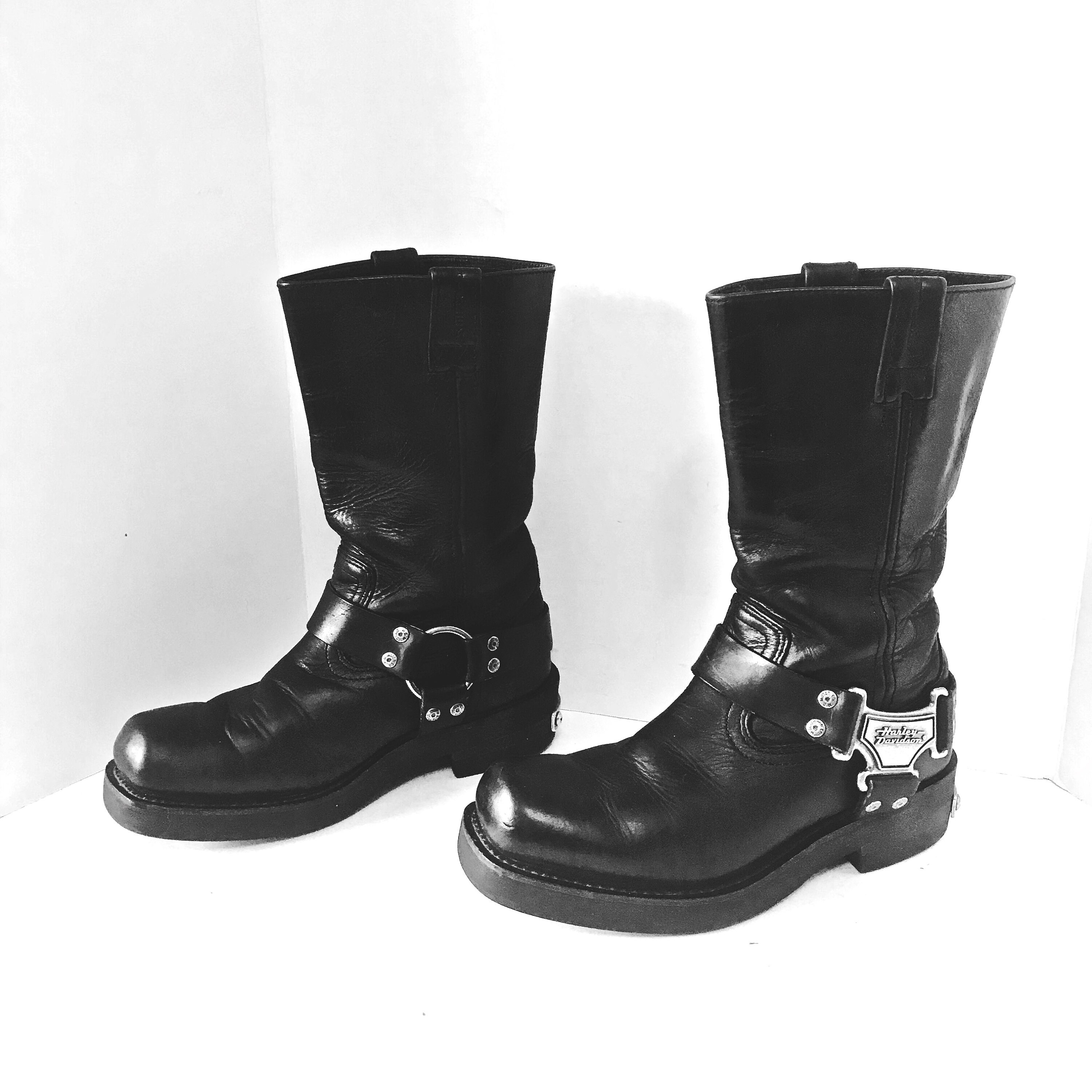 Vintage Harley Davidson Boots Mens Size 7 Womens Size 9 Etsy
