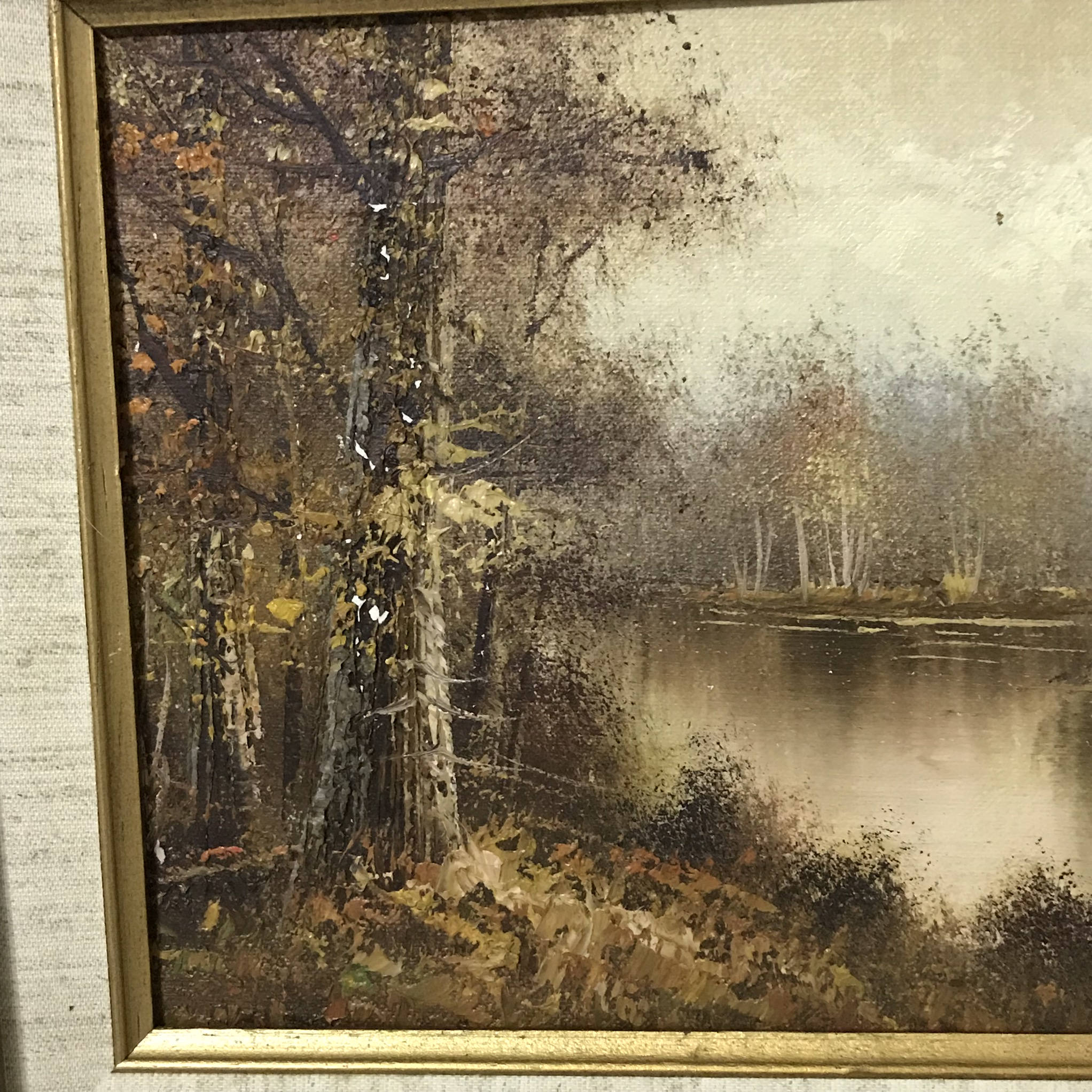 Original Oil Painting By J Medina Framed Art Nature Landscape Etsy