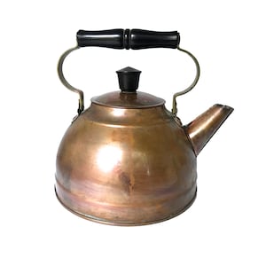 Vintage Tea Kettle 1 Quart Revere Ware Vintage Copper Tea Kettle Copper Kettle Copper Teapot Copper Tea Pot Mid Century Copper Tea Kettle