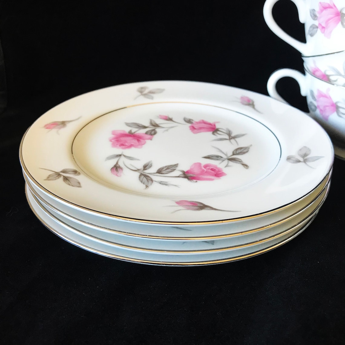 Vintage Sango Japan Fine China Tea Set For 4 Sango China Etsy
