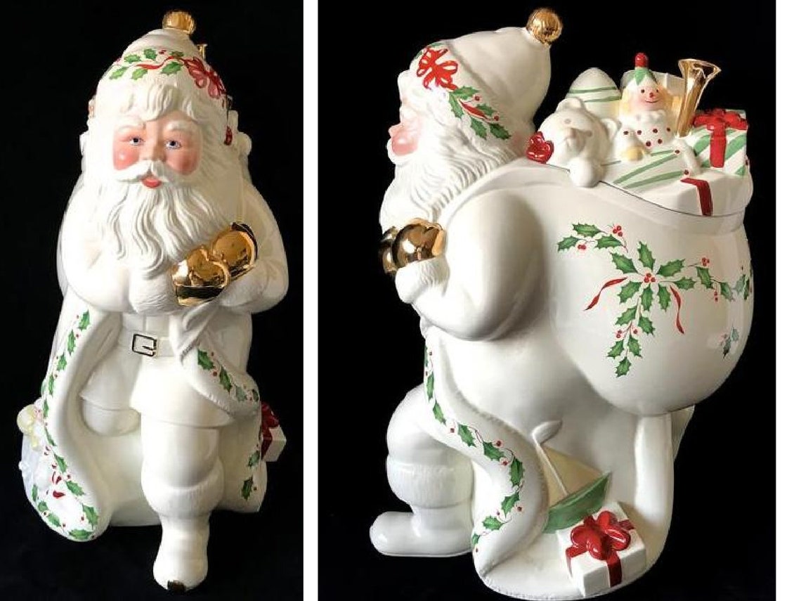 Lenox Santa Christmas Cookie Jar 14 Christmas Cookie | Etsy