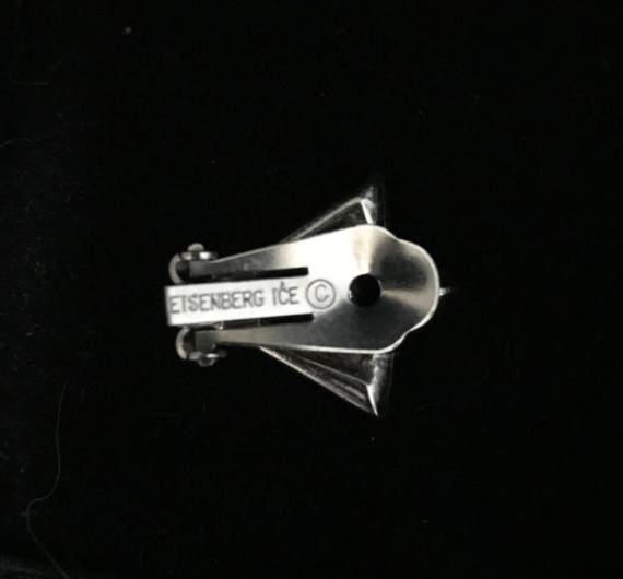 Vintage Eisenberg Earrings Signed Eisenberg Ice E… - image 4