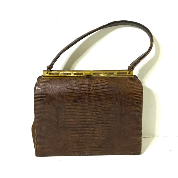 Vintage Bellestone Purse Vintage Snakeskin Handbag