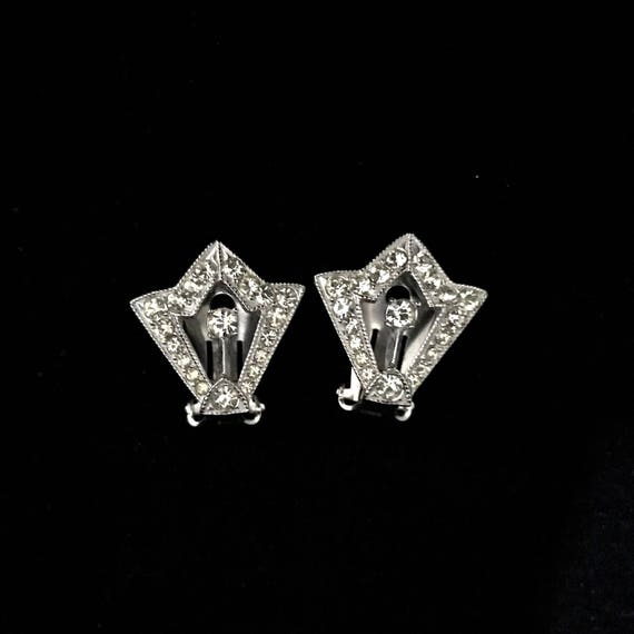 Vintage Eisenberg Earrings Signed Eisenberg Ice E… - image 5