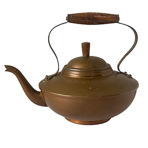 Vintage Copper Tea Kettle Copper Teapot Copper Tea Pot 1.5 Quart Tea Kettle Copper Kettle Copper Kitchen Country Kitchen