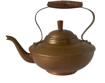 Vintage Copper Tea Kettle Copper Teapot Copper Tea Pot 1.5 Quart Tea Kettle Copper Kettle Copper Kitchen Country Kitchen