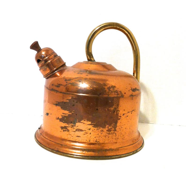 WHISTLING TEA KETTLE Copper Tea Kettle Whistling Tea Kettle Etsy