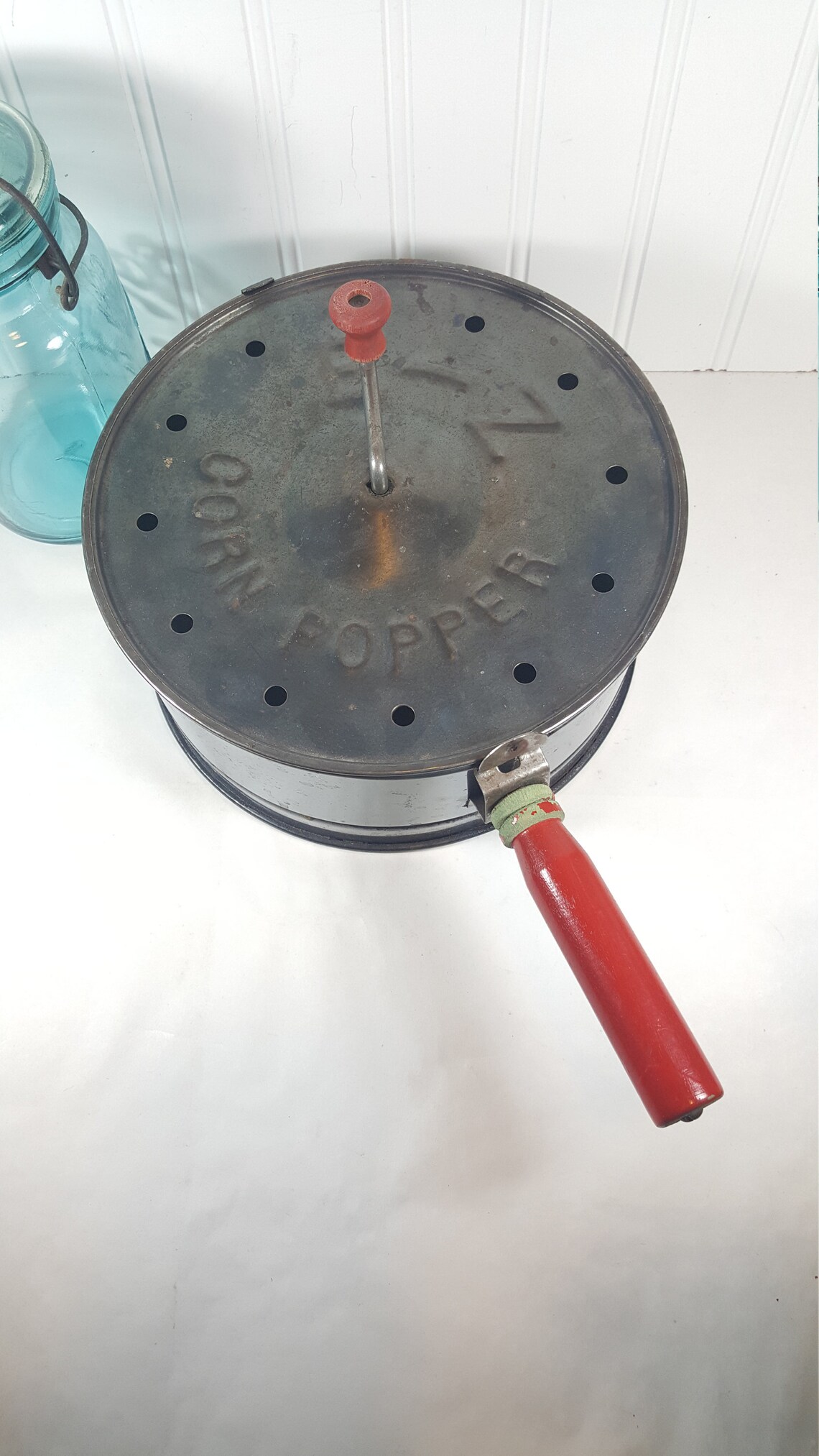 Old Fashioned Popcorn Popper Vintage Stovetop Popcorn Pan Etsy