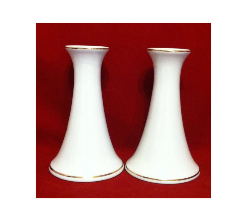 Lenox Christmas Candle Holders Pair Lenox Porcelain Etsy